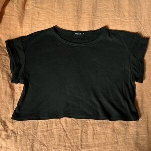 Nasty gal Black crop top size S